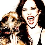 Fourth pic of Eva Green sexy posing scans from magazines