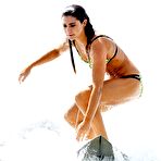Fourth pic of Tessa De Josselin surfing at Palm Beach