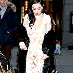 Fourth pic of Charli XCX nude boobs under see through dress