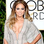 First pic of Jennifer Lopez legs and celavage at Golden Globe