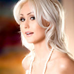 Second pic of Natasha Voya Glamourous Blonde Strips Sexy Lingerie