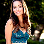 First pic of Sandy Sweet Sexy Brunette Drops Top and Denim Shorts