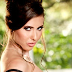 Second pic of 
      Casey Calvert peels off her lingerie to gently touch her pussy
    