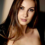 Second pic of Connie Carter Buxom Temptress in Black Lace Lingerie