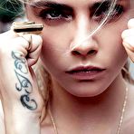 Third pic of Cara Delevingne sexy and topless mag scans