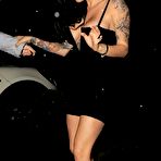 Second pic of Cami Li returning to her London hotel after a night out