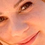 First pic of Flashing Redheaded Teen In Backyard