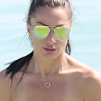 Third pic of Busty Priscilla Salerno topless on a beach