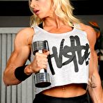 First pic of Muscle Goddess Jill Rudison Sexy Gym Workout | Sexy Movie Gals