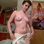 Fourth pic of Real amateur girlfriends having sexBlonde coed teen strips off indoors and posing for the camera