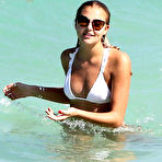 Fourth pic of Rachel Hilbert sexy in bikini on a beach