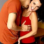 First pic of Busty Brunette Dillion Harper Works Her Terrific Oral Skills At The Offce