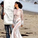 First pic of Cindy Crawford nude boobs under fishnet dress