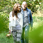 First pic of 
      Angel Blade making love to her boyfriend in the garden
    
