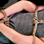 Second pic of SexPreviews - Paisley Parker is bound in rope on the floor stripped naked made to orgasm