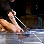 Third pic of SexPreviews - Lotus Lain ebony gets the bondage and water treatment with squirting orgasms