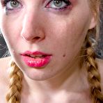 Fourth pic of SexPreviews - Delirious Hunter in hot red dress is bound and strapon fucked by lezdom