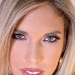 Fourth pic of Sex Previews - Eva Parcker sexy blonde in hot dress and high heels strips and fingers her pussy