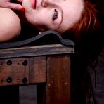Fourth pic of SexPreviews - Violet Monroe redhead in rope bondage is toyed and takes big black cock