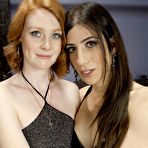 Fourth pic of SexPreviews - Brenda Von Tease tranny in stockings is pussy fucking redhead Nathalie Lawson
