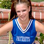 First pic of Karup's Hometown Amateurs: Hollie, teen cheerleader fingering her asshole...
