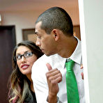 First pic of 
      August Ames sneaks into the bathroom to fuck a coworker
    