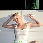 Third pic of Curvy Blonde Wearing Tight Clothes