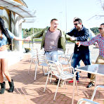 Second pic of Anissa Kate: Busty Latina spooned in public - BabesAndStars.com