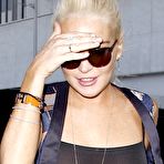 First pic of Lindsay Lohan nude boobs under see through top