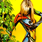 First pic of SHARKYS free erotic gallery AMERICAN super model Kayden Love bodypainted
