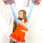 First pic of Cute teen cheerleader in pantyhose Sophia Smith 