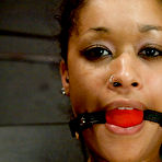 Fourth pic of Sex and Submission - Black slut with slim body and big tattooes falls victim to kinky bdsm master of sex