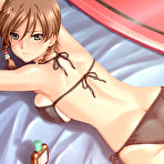 First pic of Big titted hentai babes in tiny bikinis on the beach