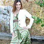 First pic of Hot MILF showing off outside as she swaps pantyhose in public with a stuffed pair brought by Dawn Desire