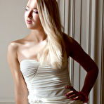 First pic of Freia A: Presenting Freia by Rylsky - Clad in a chic white dress that hugs her curves perfectly, Freia puts her round, meaty ass and smooth, shaven pussy to the spotlight. @ Ideal Teens Gallery