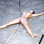 Second pic of Bondage Pictures - Trina Michaels looks comfortable at first, as she is driving out to the farm with PD, but as he gets