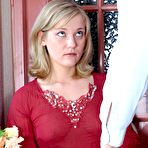 First pic of Finding tights between his girlfriends tits a lewd guy pulls them on head
