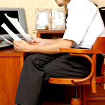 First pic of SecretaryPantyhose :: Inessa&Mike red hot office pantyhose sex