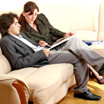 First pic of SecretaryPantyhose :: Megan&Danil eager office pantyhosers