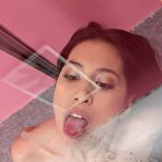 Fourth pic of Christy likes to suck cock in the kitchen 