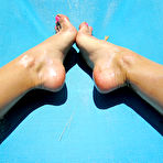 Second pic of Meet Madden in some oiled up tanning selfies.