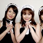 First pic of Teens from Tokyo 3 Japanese maids pleasing the guests!