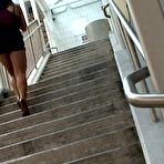 First pic of Mena's legs are toned and sexy in her silky nylons. Her ass is incredible. @ PantyhoseAddict