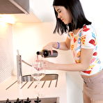 First pic of Creampie-Angels.com - Stunning brunette teen drinks hot creampie juice