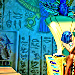 Fourth pic of Beautiful innocent 3D Egyptian slave getting brutally raped in the ass at Hd3dMonsterSex.com