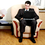 First pic of SecretaryPantyhose :: Leila&Adam naughty office pantyhose sex