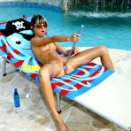 Fourth pic of Shaved Pussy Pics of gina-gerson-01-poolside-babe-in-micro-bikini by ALS Scan | 15 Clit Closeups