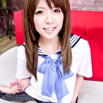 Second pic of Sweet solo with a young Japanese doll in heats