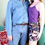 First pic of This horny red babe loves an older man to play with