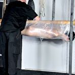 Fourth pic of Elise Plastic Bondage